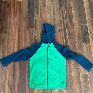 Lands end fleece hooded jacket